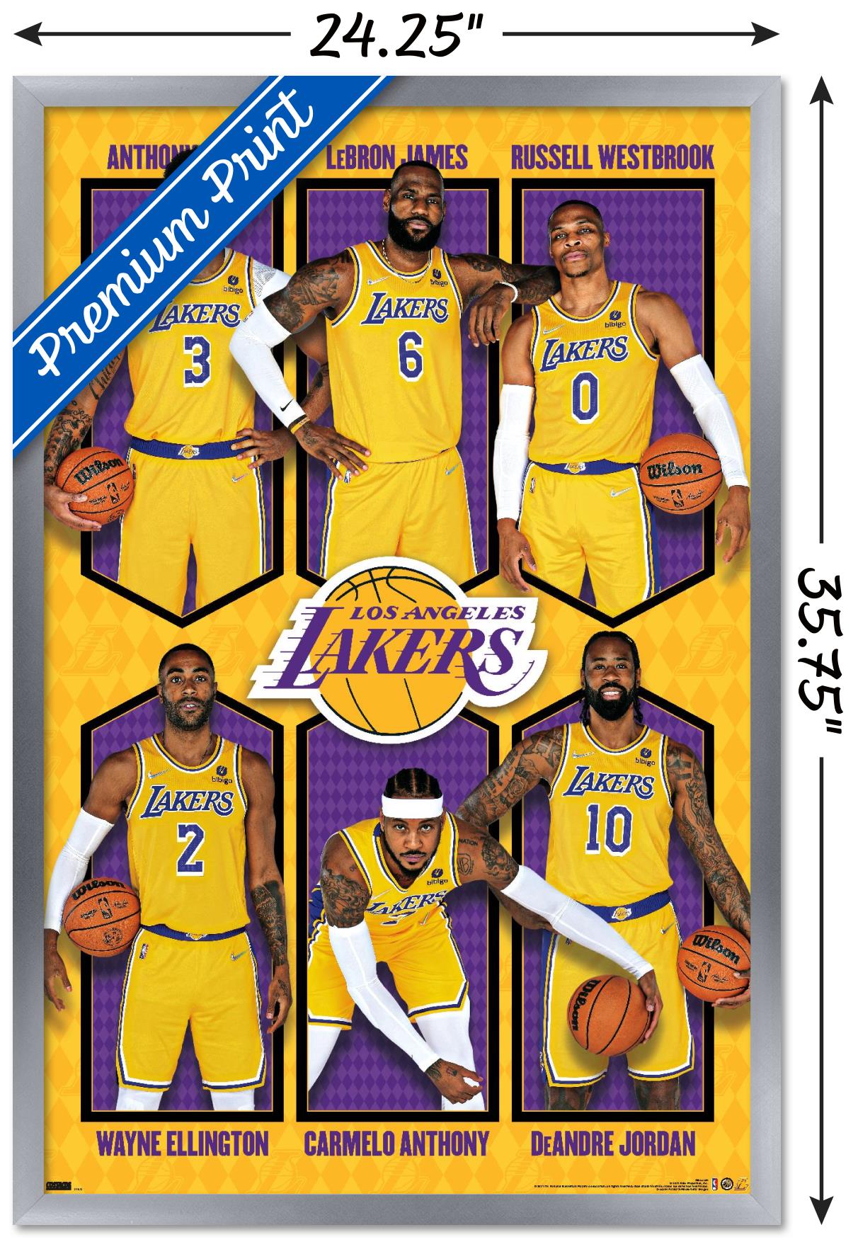 NBA Los Angeles Lakers - Team 21 Wall Poster, 22.375" x 34" Framed