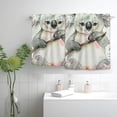 thumbnail image 2 of Nawy Koala Bear Flowers Watercolor Painting Soft Bath Towel 2-Pack for Kitchens, Bathrooms, Showers 27.5*16in, 2 of 6