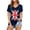 Dark Blue, variant on Womens Summer Tops T Shirts Graphic Print Short Sleeve Blend Tees Women's Clothing