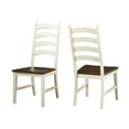 thumbnail image 2 of A-America Toluca Ladderback Dining Side Chair in Chalk and Cocoa (Set of 2), 2 of 2