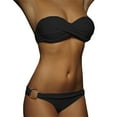 thumbnail image 2 of Women Bikinis Strapless Push Up Padded High Waisted Bottoms Sexy Swimsuit Two Piece Suits Bathing Suits Beachwear, 2 of 5