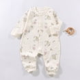 thumbnail image 2 of CAUYDY Clothes for Baby Boys Newborn Sleepers 3 6 9 12 18 24 Months Preemie Long Sleeve Bodysuit Fall Winter Infant Boy Cute Romper Toddler Pajamas Beige for Sizes 0-3 Months, 2 of 7