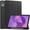 Black, variant on DWaybox Case for Lenovo Idea Tab Plus 12.1 inch 2025 Model, Shockproof Protective Cover with Kickstand, Built-in Pen Slot & Auto Wake/Sleep, Folio Matte TPU Smart Cover -Black