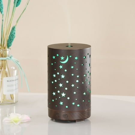 

GiliGiliso Clearance Colorful Hollow Stars And Moon Aromatherapy Humidification Atomizer Humidifier