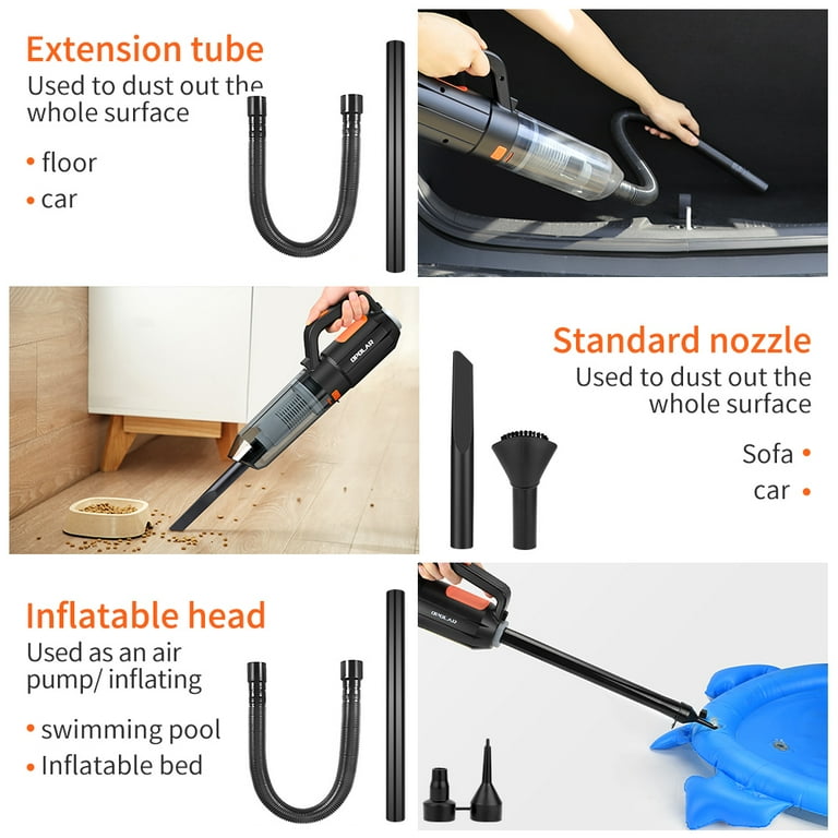 Vellichor 2 X Precision Electric Handheld Cleaning Tools Kit Compressed Air Cleaner Blaster Cordless Vacuum Cleaner Car Interior Or Laptop Cleaning Keyboard Dust Extractor Air Duster Car Cleaning Kit