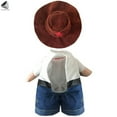 thumbnail image 4 of PULLIMORE Funny Pet Costume Cowboy Cosplay Dog Clothes With Hat Halloween Christmas Party Outfits for Small Dog Cat (Size XL), 4 of 10