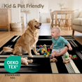 thumbnail image 4 of ODIKA 5'x7' Ultra-Soft Area Rug, Alfombras Bold Vertical Motif Minimalist Decorative Para Habitacion None Washable, Bare feet friendly, Silk-Touch for Bedroom Home office, 4 of 7