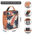 thumbnail image 2 of Tropical Insulated Lunch Bag – Vibrant Hawaiian Print with Exotic Floral and Palm Leaves Pattern, Durable Waterproof Thermal Cooler Tote for Summer Beach and Resort, 2 of 4