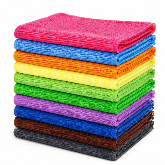 Microfiber Cleaning Cloths, 10 Pack Assorted Cleaning Rags