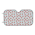 thumbnail image 6 of Lsque Hand Drawn Strawberry Car Windshield Sun Shade | Accordion Folding Style Auto Shade for Car Truck SUV Van | Blocks UV Rays Sun Visor Protector | Medium, 6 of 7