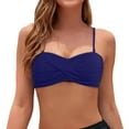 thumbnail image 1 of Women Bandeau Bikini Top Strapless - Removable Straps, Floral Design, Back Hook Closure - S-XXL, 1 of 6