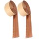 thumbnail image 3 of 2pcs Self-Adhesive Wall Paper 3D Wall Sticker Waist Line Wall Decals Wall Border Sticker for Home Bedroom Living Room (Copper), 3 of 3
