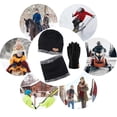 thumbnail image 6 of YYhl Warm Winter Beanie Hat & Scarf Gloves Set Stylish Knit Cap for Men Women Set of 3, 6 of 6