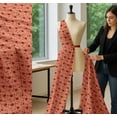 thumbnail image 5 of Soimoi Cotton Cambric Fabric Leaves & Strawberry Fruits Decor Fabric Printed Yard 56 Inch Wide, 5 of 7