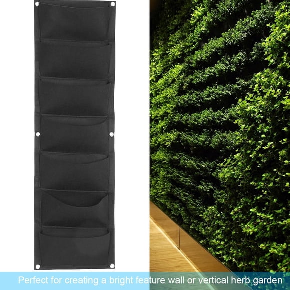 Bolsas para plantas de pared, bolsa para plantar, bolsa para plantar en el jardín, balcón, bolsa para plantar de bolsillo, contenedor para cultivar plantas, máxima confiabilidad