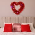 thumbnail image 4 of LED Light Heart Garland Valentine's/Wedding Romance 20 Wreath Front Door Flower Christmas Wreath with Lights And Timer Christmas Wreath with Light Wreath Sign Large Christmas Winter Wreath Front Door, 4 of 4