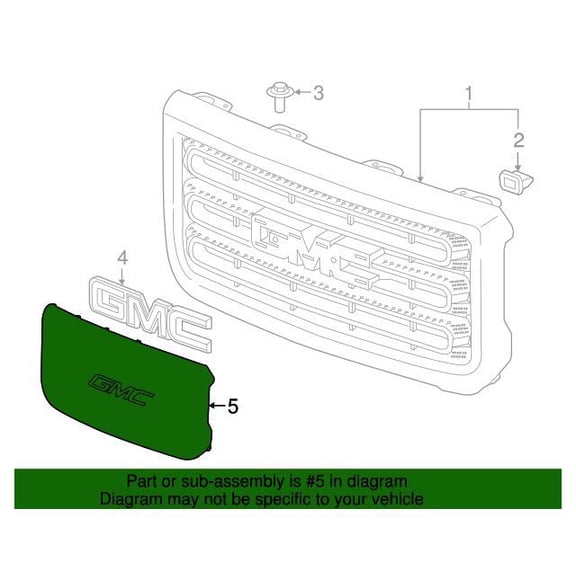 GM 22808188 Cover Asm-Frt Bpr Fascia Opg