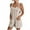 Z#1 Beige, variant on Erwazi Women Rompers Summer Adjustable Tie Knot Straps Short Overall Sleeveless Jumpsuits with Pockets