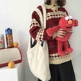 thumbnail image 5 of maskred Girls Lamb Type Large Capacity Cloth Shoulder Bag Canvas Bag Shopping Tote Bag, 5 of 5