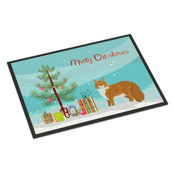 Maine Coon #1 Cat Merry Christmas Door Mat