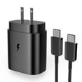 thumbnail image 1 of Cargador USB C de carga rápida súper tipo C con cable para Android con suministro de energía de 25W,, 1 of 6