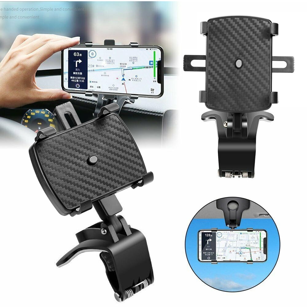 Dashboard Car Phone Holder Mount 360 Degree Rotation, Car Clip Mount