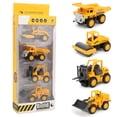 thumbnail image 4 of Car 4pcs Box 1/60 High Simulation Pull Back Alloy Car Model Kid Toy CollectionType C Engineer Car, 4 of 7