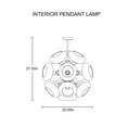 thumbnail image 2 of MAGNIFIQUE CHANDELIER EN FORME DE PISSENLIT AVEC 14 AMPOULES LED, 2 of 4