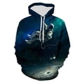 thumbnail image 3 of Sudadera con capucha con estampado de astronauta, universo, espacio, galaxia, para hombres y niños, sudaderas de manga larga, chaqueta genial de gran tamaño para hombre, 3 of 5