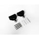 thumbnail image 4 of Esatto® Paquete 4 Repisas Vidrio Negras C/soportes AC-027N, 4 of 4