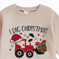 thumbnail image 5 of TOWED22 Baby Boy Christmas Outfits Cute Print Long Sleeve Sweatshirt Elastic Pants Infant Newborn Winter Clothes, 5 of 9