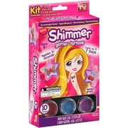 Idea Village Shimmer Glitter Tattoos Set, 15 pc