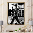 thumbnail image 2 of Designart 'Black and White Cyborg Body II' Modern Framed Canvas Wall Art Print, 2 of 5