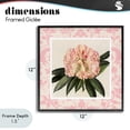 thumbnail image 4 of Stupell Industries Cottage Pink Pattern Botanical Black Framed Giclee Art, 12 x 12, by Livi Finn, 4 of 8