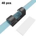 thumbnail image 1 of 40Pcs Plastic Cable Clips with Adhesive Tape Cord Organziers Cable Management Clips, 1 of 5