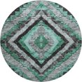 thumbnail image 2 of Addison Rugs Mayfield Premium Machine Washable Transitional Aztec Seafoam Round Rug, 8' x 8', 2 of 6