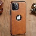 thumbnail image 3 of Casus Logo View Classic Slim Leather Case for iPhone 12 Pro Max - Brown, 3 of 9