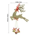 thumbnail image 2 of Christmas Decoration Clearance Hwkond Christmas Wapiti Bell Gift Christmas Ornaments Christmas Decorations Wapiti,Gold, 2 of 5
