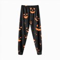 thumbnail image 5 of Futezty Girls Boys Halloween Pajamas Pumpkin Print Pjs Kids Ghost Sleepwear Clothes Sets Cute Graphic Holiday Sleepwear 2T-9T, 5 of 7