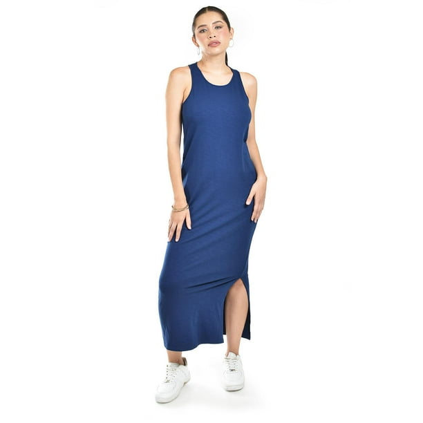 Maxi vestido sin manga Roman Fashion / Juvenil, 23974 (Azul marino) azul marino G