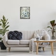 thumbnail image 3 of Stupell Industries Muted Blue & White Blossoms Floral Painting Gray Floater Framed Canvas Art Print Wall Art, 17 x 21, 3 of 8