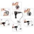 thumbnail image 3 of Soltorista de Soplado, 360 Grados Handas Giratorias Secrador de Cabello Libre de la Pared Secador de Cabello Soporte Con Una Fuerte Taza de Succio para en SECAR EL CABELLO Y, 3 of 7