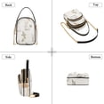 thumbnail image 3 of FORMRS Crossbody Bag for Women Quilted Travel Shoulder Cell Phone Purse with Chain Strap Handbag, Beige Rabbits and Carrots, 3 of 7
