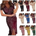 thumbnail image 2 of (Rose-m) Robe à Sequins pour Femmes, 2 of 2