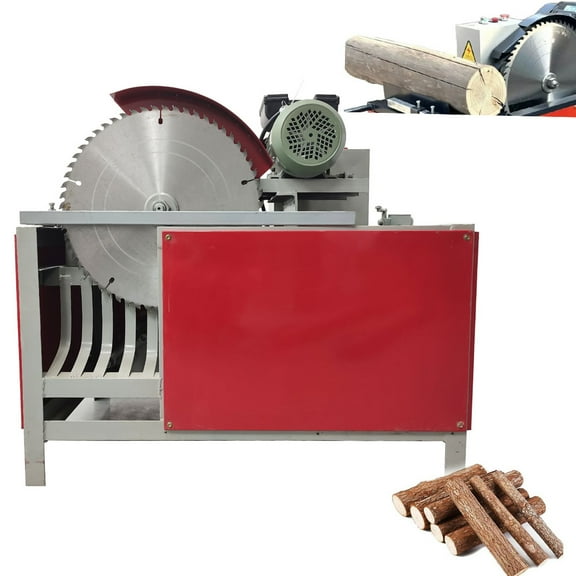 Desktop Automatic Wood Cutting Saw Round Wood Cutting Saw Woodworking Cutting Machine 220V