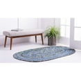 thumbnail image 3 of RugPal Braided Slin Collection Area Rug 3'3"x5' Oval - Black-Blue, 3 of 5