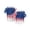B004- White, variant on Dog Sweatshirts for Small Dogs, Breathable Fade-Resistant Fabric, Red White Blue Print, 1 Set, Casual Holiday Apparel