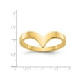 thumbnail image 2 of Bague Alliance Chevron en Or Jaune 14K, 2 of 4