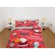 thumbnail image 2 of Santa Claus y el muñeco de nieve rojo brillante juego de funda nórdica de Navidad ropa de cama de tamaño completo, 2 of 4