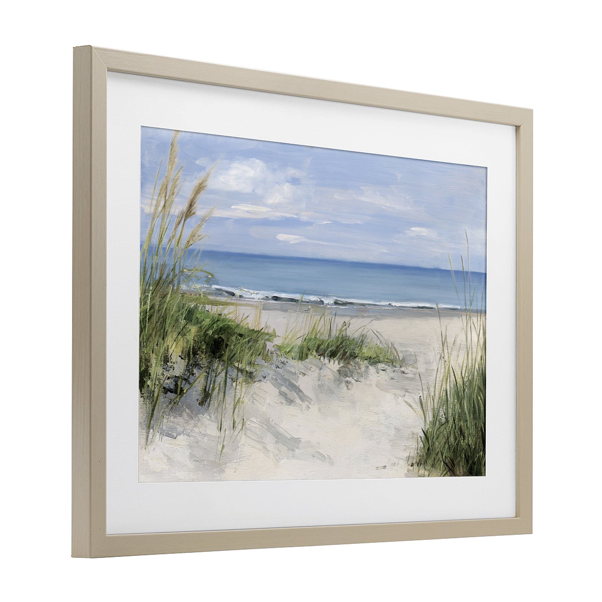 Stupell Industries Tall Grasses by Beach Coast Birch Framed Print Under Glass, design by Sally Swatland
